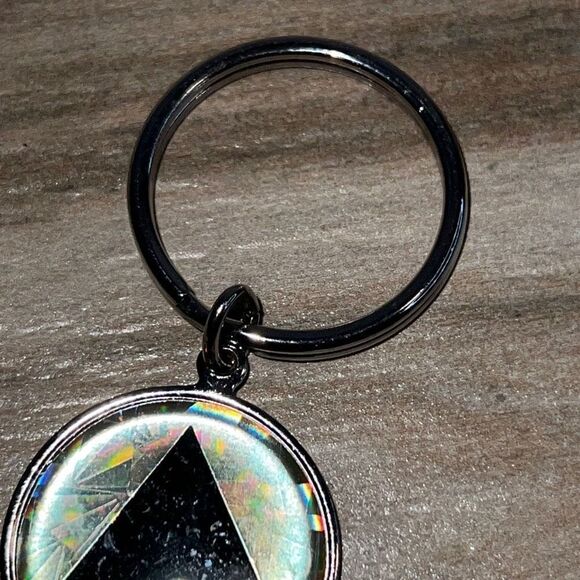 Serenity Prayer token, mens recovery chip gift, pendant keychain - Picture 3 of 6